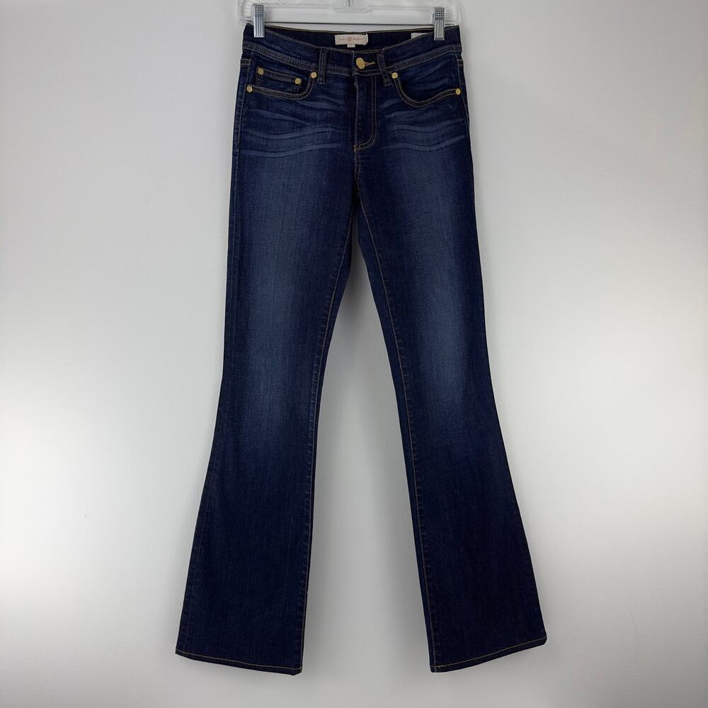 Tory Burch dark wash boot cut denim jeans